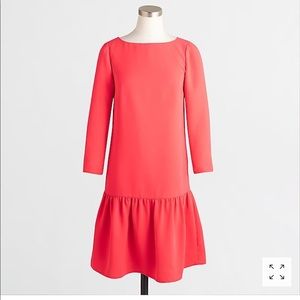 Jcrew Pink Drop Waist Dress